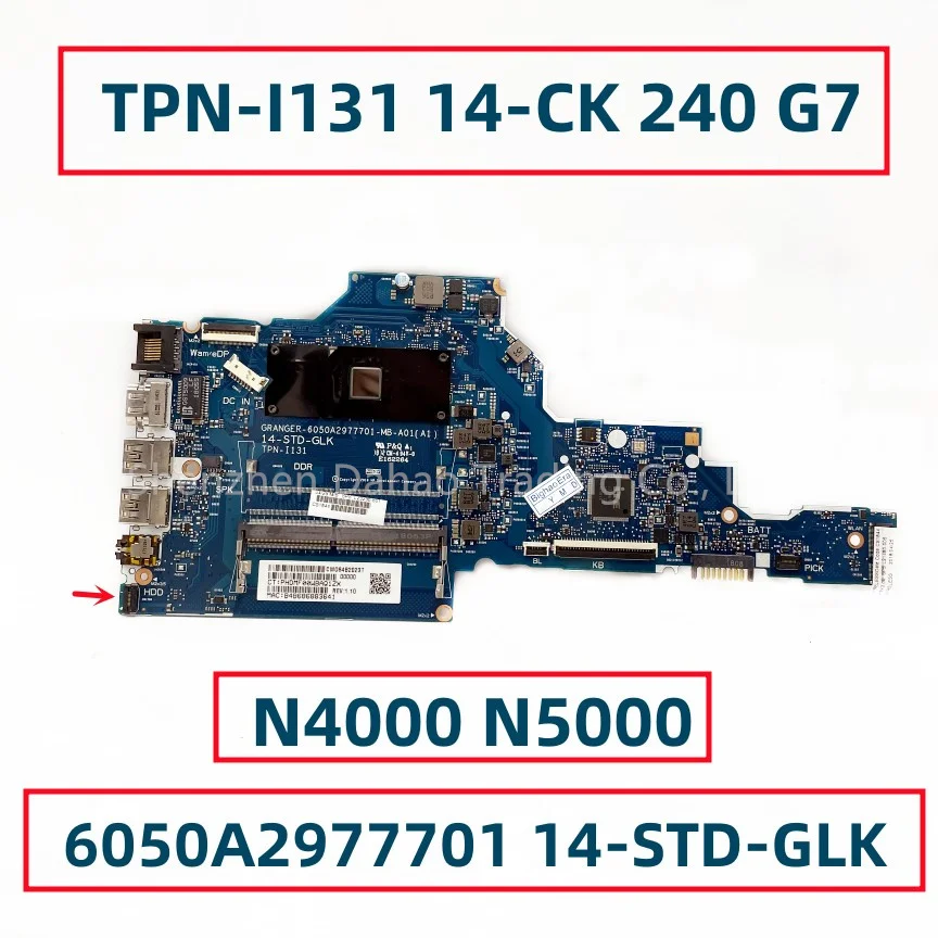 L23236-001 L23236-601 HP TPN-I131 14-CK 240 G7 Nešiojamojo kompiuterio pagrindinę Plokštę Su N4000 N5000 CPU 6050A2977701 14-STD-GLK . ' - ' . 0