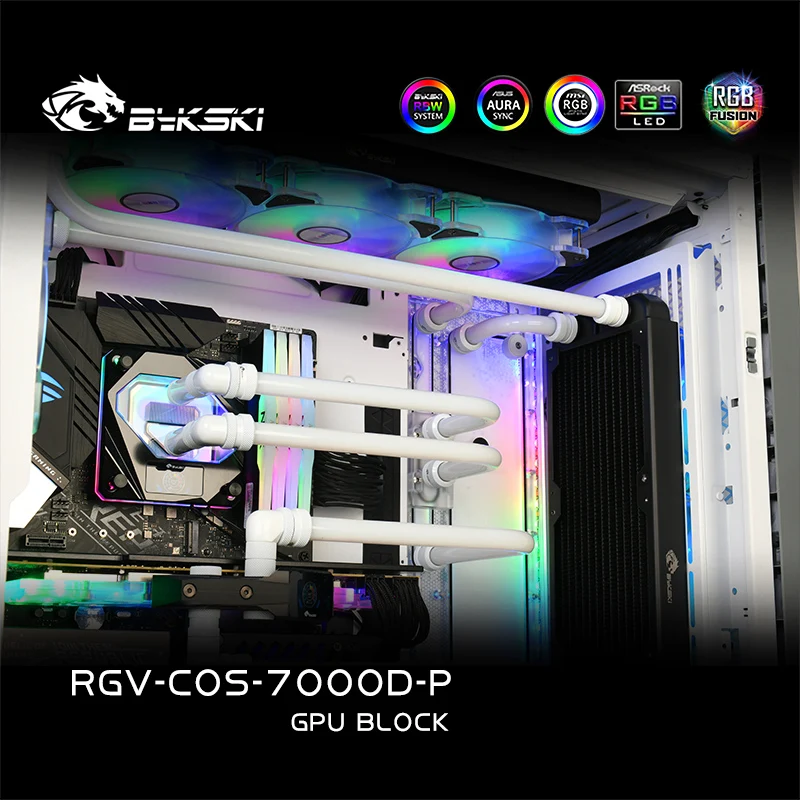 Bykski Akrilo Distribucija Plokštė /Valdybos Rezervuaro už Corsair 7000D Kompiuterį /Vandens Aušinimo Sistema RGB Šviesos SYNC/Combo DDC Siurblys . ' - ' . 4
