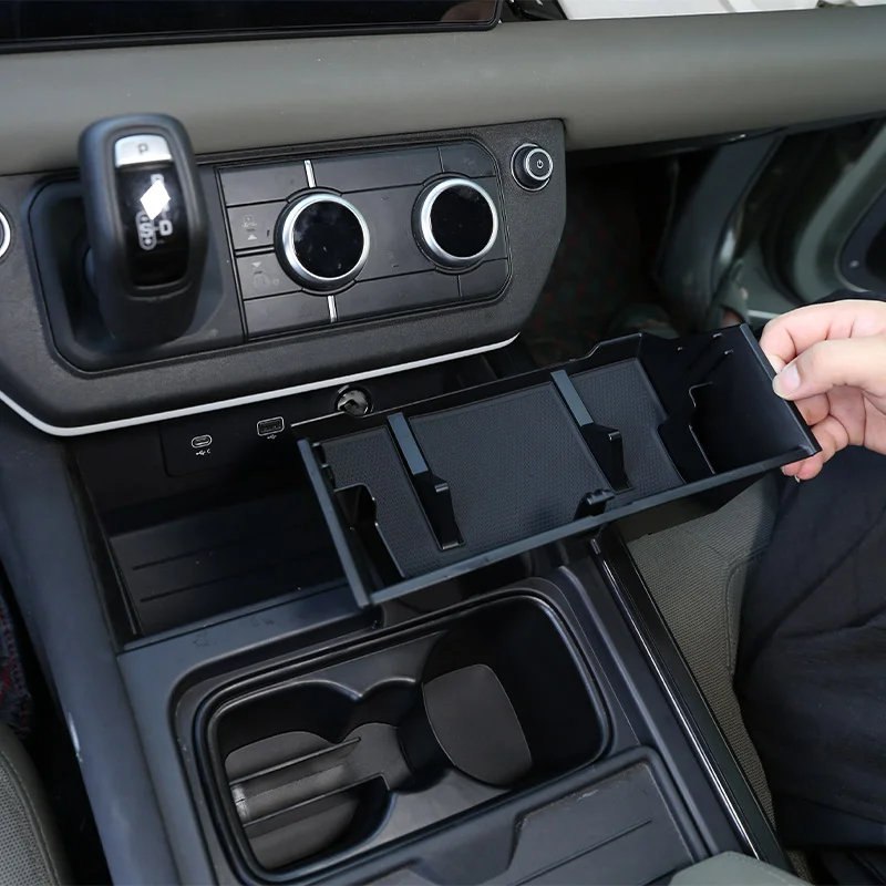 Automobilio Centrinio duomenų Saugojimo Dėžutė, Telefono Dėžutė Land Rover Defender 90 110 2020 2022 Automobilių Reikmenys Juoda ABS . ' - ' . 0