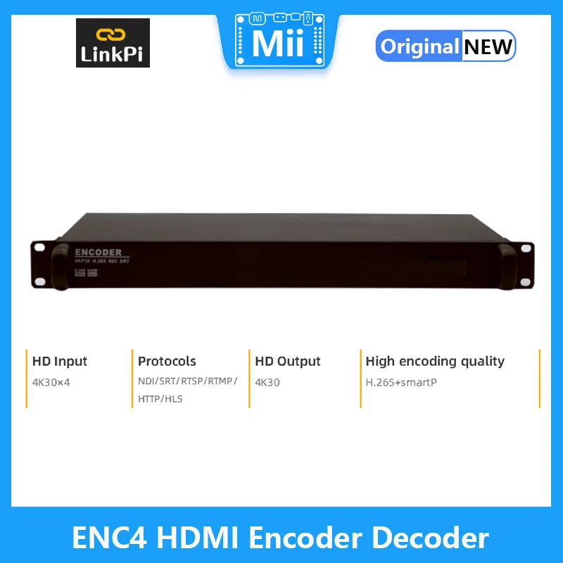 [ENC4] HDMI Kodavimo Dekodavimo 4K 1080P NDI SRT RTMP RTSP Live stream IPCam . ' - ' . 0