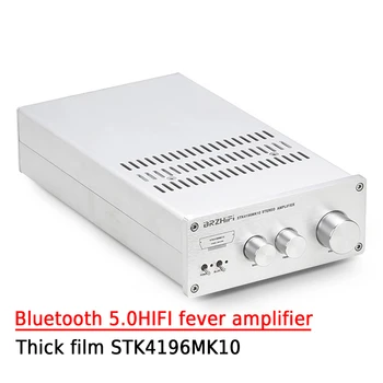 AMXEKR Hi-Fi Stereo Gerokai Viršija LM3886 Storos Plėvelės STK4196MK10 Bluetooth 5.0 HIFI Karščiavimas Stiprintuvas