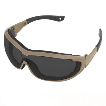 Originalus pelės tipo taktinis lauko vėjo akiniai su ilgalaikio diržo, jojimo, anti-UV akiniai nuo saulės saugos lengvas medžioklės su