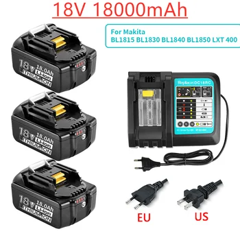 100% Originalus 18V 18000mAh Aufladbare Galia Werkzeuge Batterie Mit LED Li-Ion Ersatz LXT BL1860B BL1860 BL1850