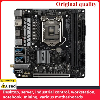 Naudoti ASROCK Z390M-ITX/ac MINI ITX Z390M-ITX pagrindinėse plokštėse LGA 1151 DDR4 Intel Z390 Darbalaukio Mainboard M. 2 NVME SATA III