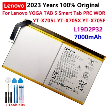 100% Originalus Naujas L19D2P32 Planšetinio kompiuterio Baterija Lenovo JOGOS TAB 5 Smart Tab KLR WOR YT-X705L YT-X705X YT-X705F 7000mAh Batterij