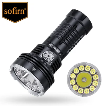 Sofirn IF30 LUMINUS SFT4 LED Žibintuvėlis Galingas 12000lm 32650 Baterija Lanterna USB C Įkraunamas Žibintuvėlis Lauko Šviesos