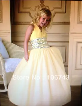 nemokamas pristatymas merginos, dydis 14 suknelės 2016 balta suknelė Nuostabiu Apynasrio saldus trumpas princesė tiulio suknelė Gėlių mergaičių Suknelės