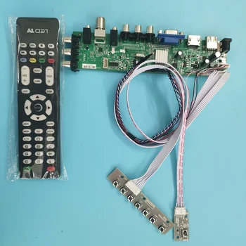 Rinkinys LP156WH4(TL)(A1)/(TL)(N1) 1366X768 USB HDMI VGA nuotolinio LED DVB-T, DVB-T2 TV Signalo 40pin valdiklio plokštės skaitmeninį 15.6