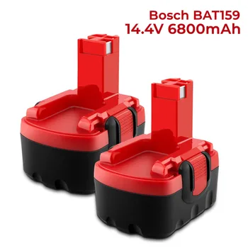6800mAh Ni-MH 14.4 V Baterija tinka Bosch 14.4 V akumuliatoriaus PKR BAT159 BAT038 BAT040 BAT041 BAT140 2607335685 2607335533